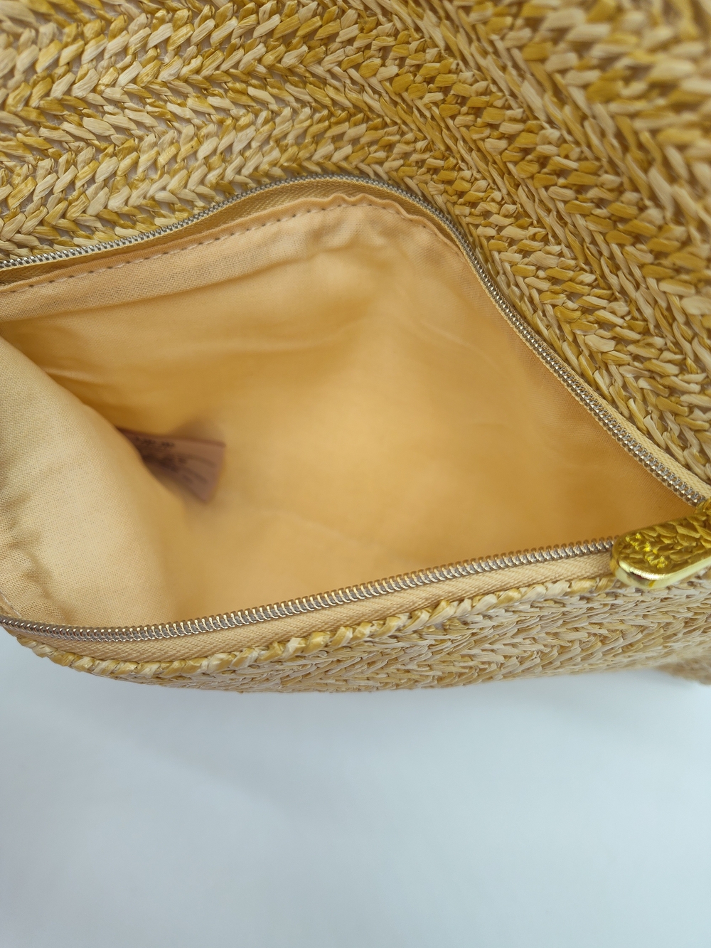 DIOR Beauty Limited Edition Rattan Jute Woven Clutch Chain Bag Natural NIB - Picture 3 of 11